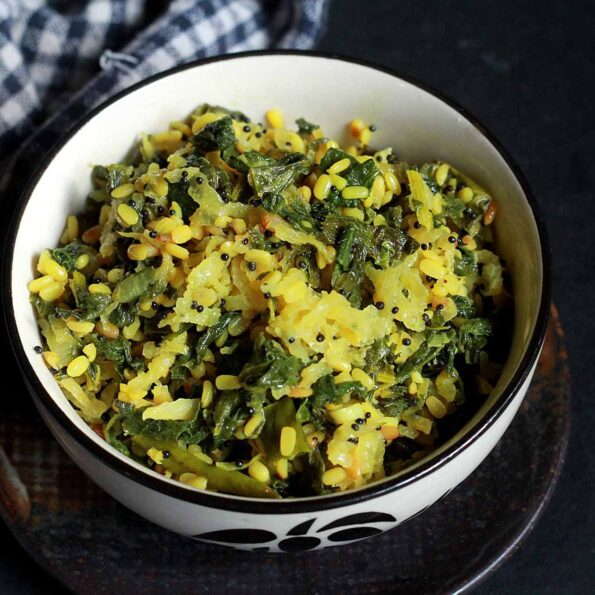 https://www.pontalo.net - Mooli And Moong Dal Sabji Recipe