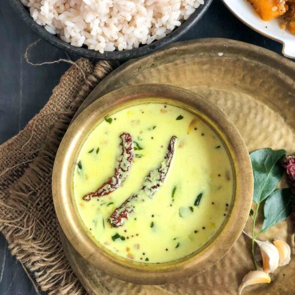 https://www.pontalo.net - Moru Kachiyathu Recipe - Kerala Style Seasoned Buttermilk