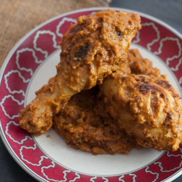 https://www.pontalo.net - Murgh Musallam Recipe - Masala Roasted Chicken