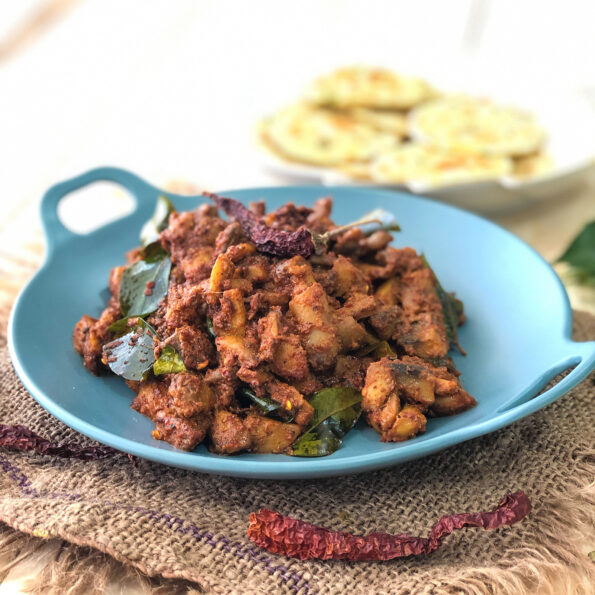 https://www.pontalo.net - मशरुम घी रोस्ट रेसिपी - Mushroom Ghee Roast Recipe