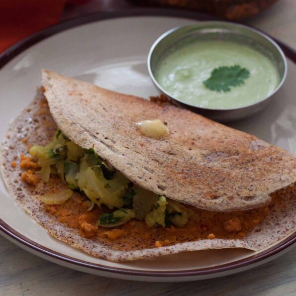 https://www.pontalo.net - Mysore Masala Dosa Made With Ragi Dosa Batter