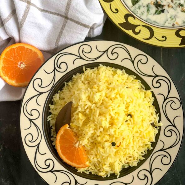 https://www.pontalo.net - Narangi Pulao Recipe  - Orange Flavoured Rice