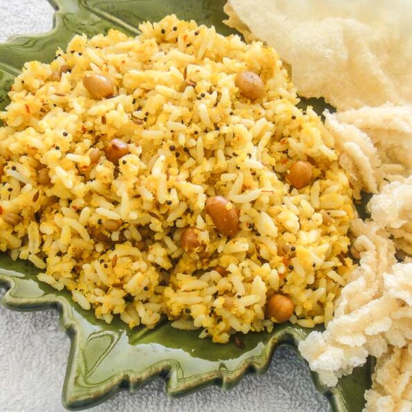 https://www.pontalo.net - Nellikai Chitranna Recipe - Gooseberry-Amla Rice Recipe