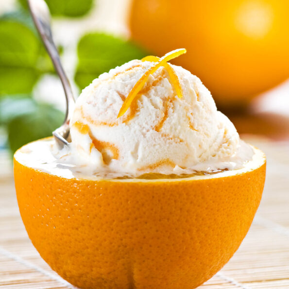 https://www.pontalo.net - Orange Kulfi Recipe In Orange Shells