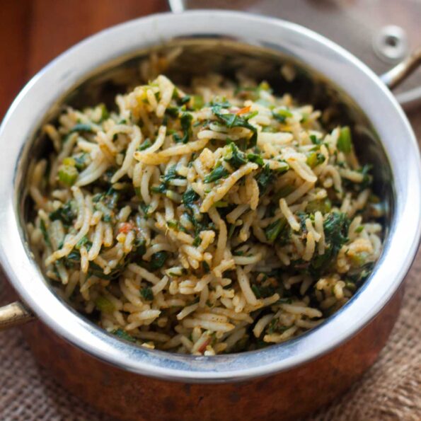 https://www.pontalo.net - पालक पुलाव रेसिपी - Palak Pulao (Recipe In Hindi)