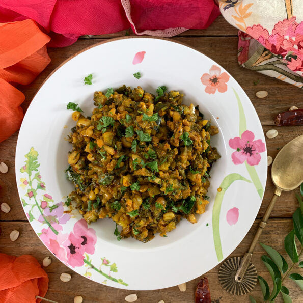 https://www.pontalo.net - Pavakkai Poriyal Recipe - Karela Ki Sabzi