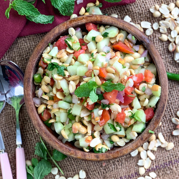 https://www.pontalo.net - Peanut Cucumber Salad Recipe