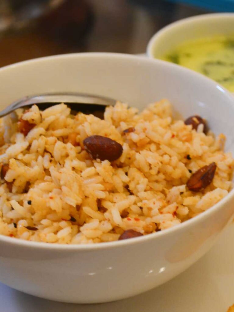 https://www.pontalo.net - Peanut Rice With Coconut Recipe