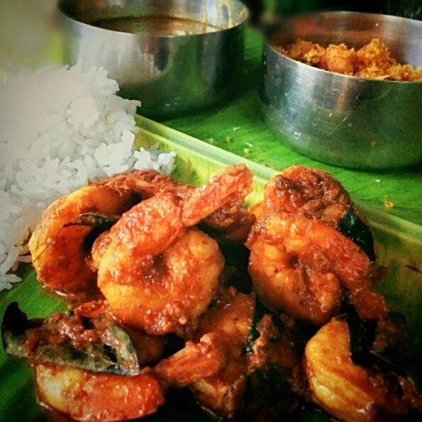 https://www.pontalo.net - Prawn Ghee Roast Recipe