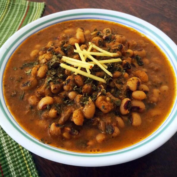 https://www.pontalo.net - पंजाबी लोबिया मसालारेसिपी -Punjabi Style Black Eyed Beans Curry (Recipe In Hindi)