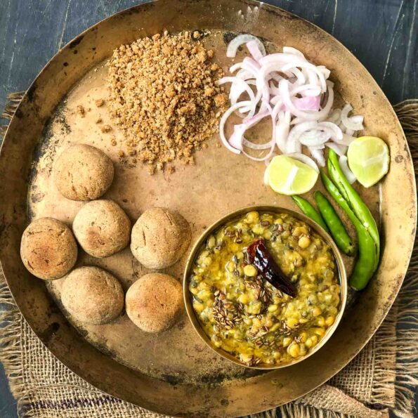 https://www.pontalo.net - Rajasthani Dal Bati Churma Recipe | Dhaba Style recipe