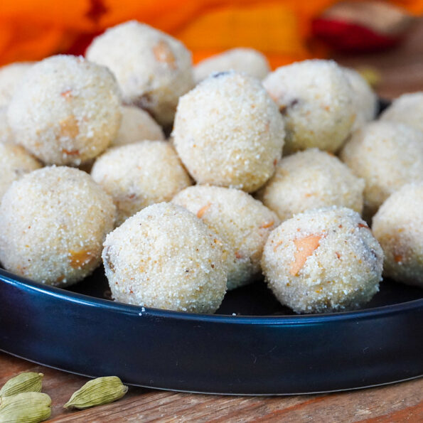 https://www.pontalo.net - Rava Ladoo Recipe | Sooji Laddu Recipe