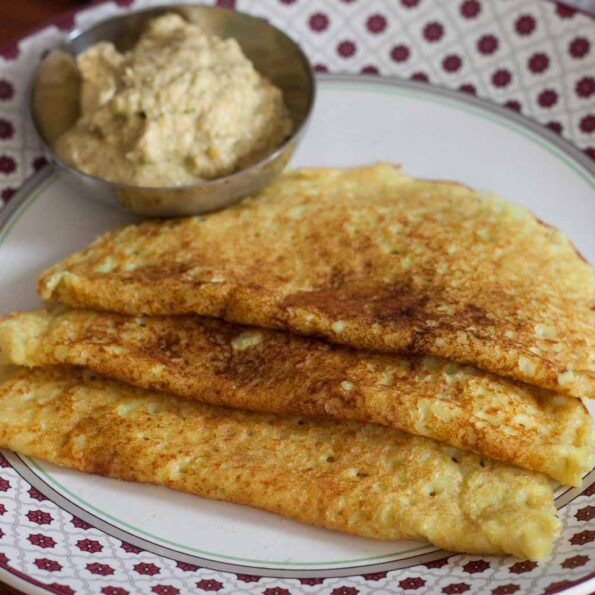 https://www.pontalo.net - Raw Banana Dosa Recipe