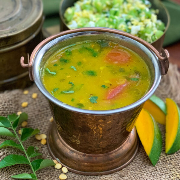 https://www.pontalo.net - Manga Rasam Recipe - Raw Mango Rasam Recipe