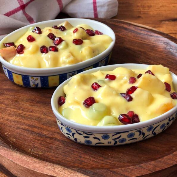 https://www.pontalo.net - Creamy and Delicious Fruit Custard Recipe