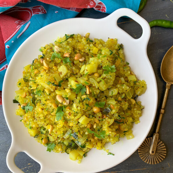 https://www.pontalo.net - Sabudana Khichdi Recipe - Sabudana Upma With Peanuts | Indian Breakfast