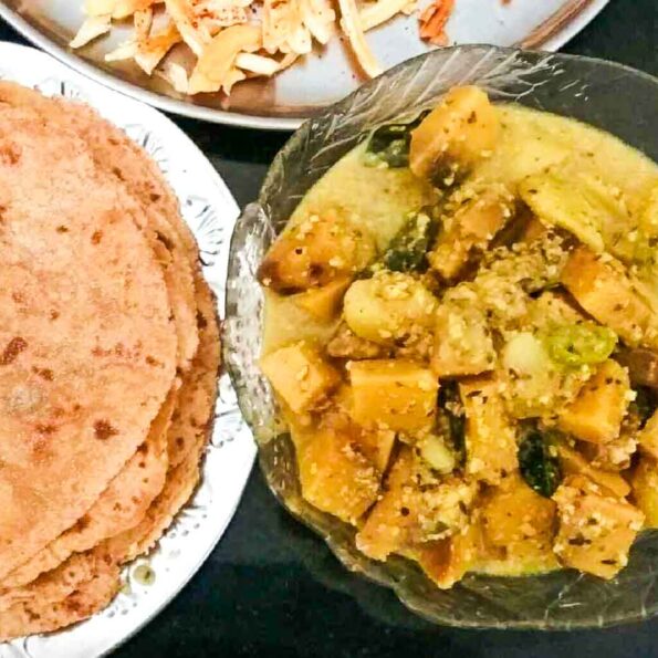 https://www.pontalo.net - सुरन मूंगफली करी रेसिपी - Suran Moongphali Curry