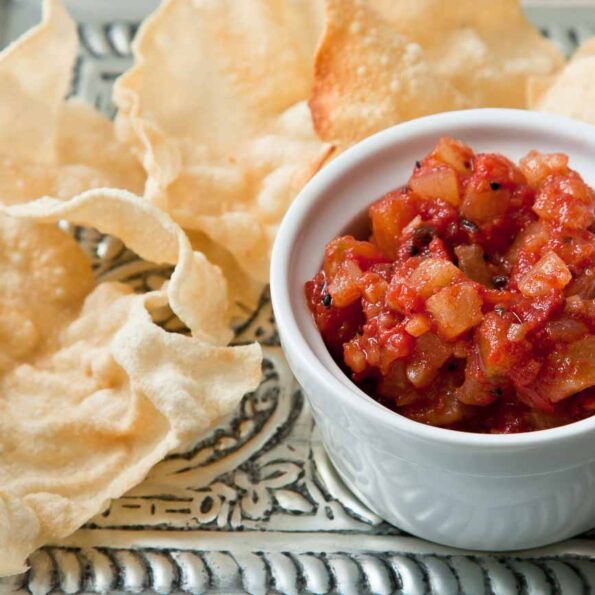 https://www.pontalo.net - टमाटर लहसुन की चटनी रेसिपी - Tomato Garlic Chutney Recipe