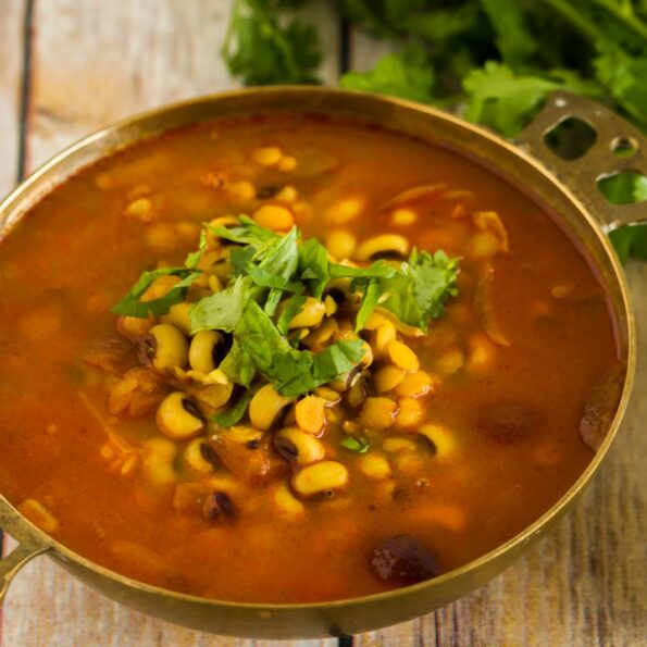 https://www.pontalo.net - लोबिया सांबर रेसिपी - Black Eyed Beans Sambar`Recipe