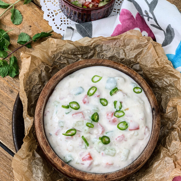 https://www.pontalo.net - Tomato Onion Cucumber Raita Recipe