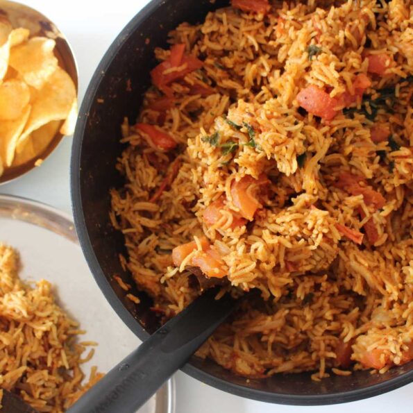 https://www.pontalo.net - Tomato pulao Recipe