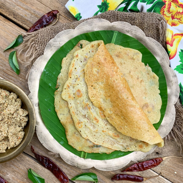 https://www.pontalo.net - Adai Recipe - High Protein Lentil Crepes