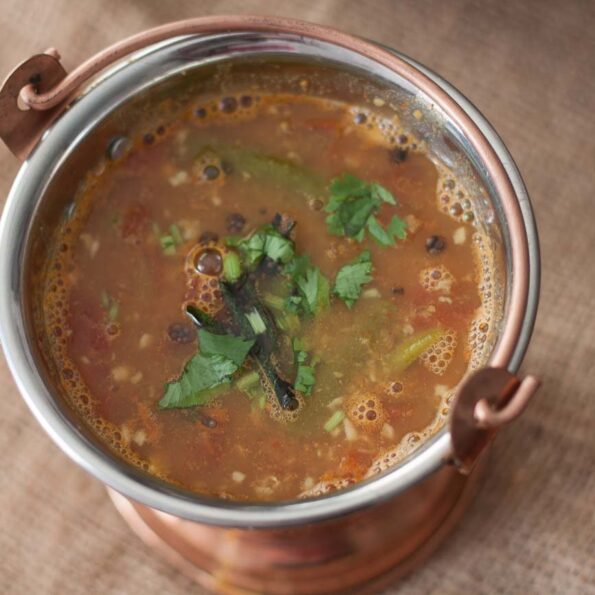 https://www.pontalo.net - Udupi Tomato Rasam Recipe