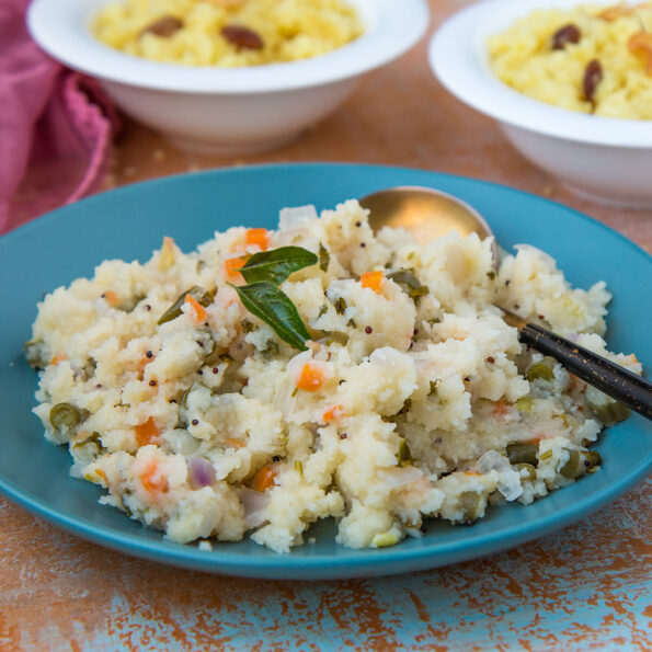 https://www.pontalo.net - Vegetable Rava Upma Recipe  - Sooji Upma Recipe