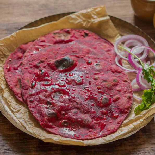 https://www.pontalo.net - बीटरूट पराठा रेसिपी - Whole Wheat Beetroot Paratha Recipe