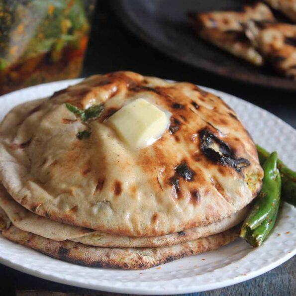 https://www.pontalo.net - प्याज कुल्चा रेसिपी - Whole Wheat Onion Stuffed Kulcha Recipe