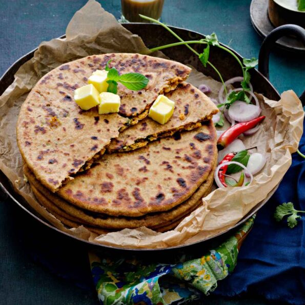 https://www.pontalo.net - Whole Wheat Soya Keema Kulchas