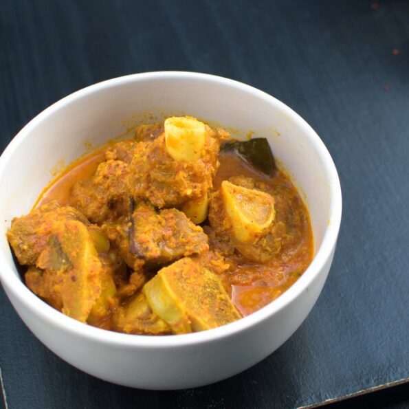 https://www.pontalo.net - Simple Mutton Curry With Coconut Recipe